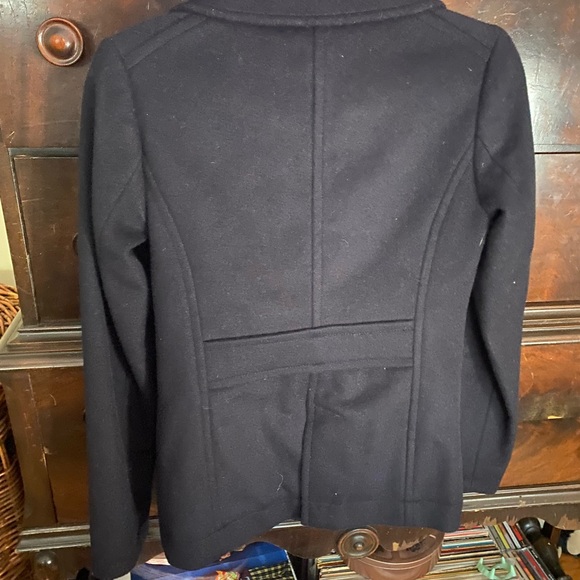 Woman’s navy pea coat - Picture 2 of 4